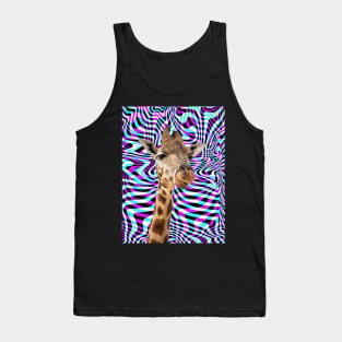 Trippy giraffe Tank Top